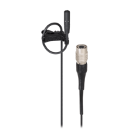 SUBMINIATURE CARDIOID CONDENSER LAVALIER MICROPHONE WITH 55&quot; CABLE TERMINATED WITH LOCKING 4-PIN HRS